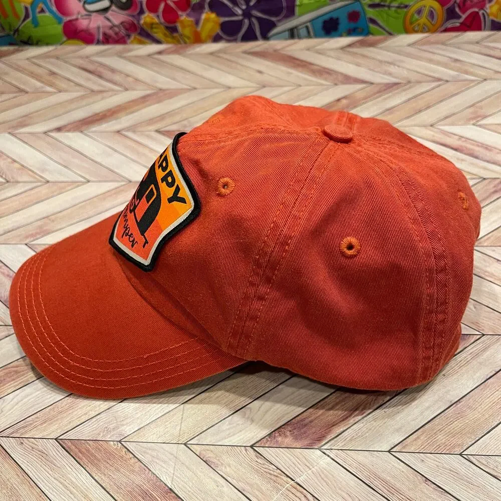 Alternative Happy Camper Orange Trucker Adjustable Hat (Pre-owned)
